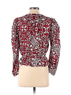 The Kooples Red Printed V-Neck Top (view 2)