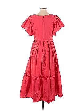 Marissa Webb Collective Red V-Neck Midi Dress (view 2)