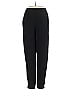 IMAN 100% Polyester Solid Black Casual Pants Size XS - photo 1