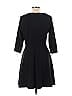 Unbranded Solid Black Casual Dress Size L - photo 2