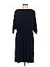 T Tahari Solid Blue Casual Dress Size L - photo 1