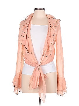Yoana Baraschi Long Sleeve Silk Top (view 1)