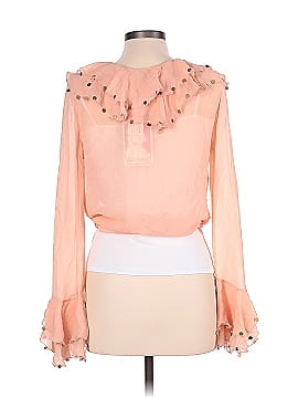 Yoana Baraschi Long Sleeve Silk Top (view 2)
