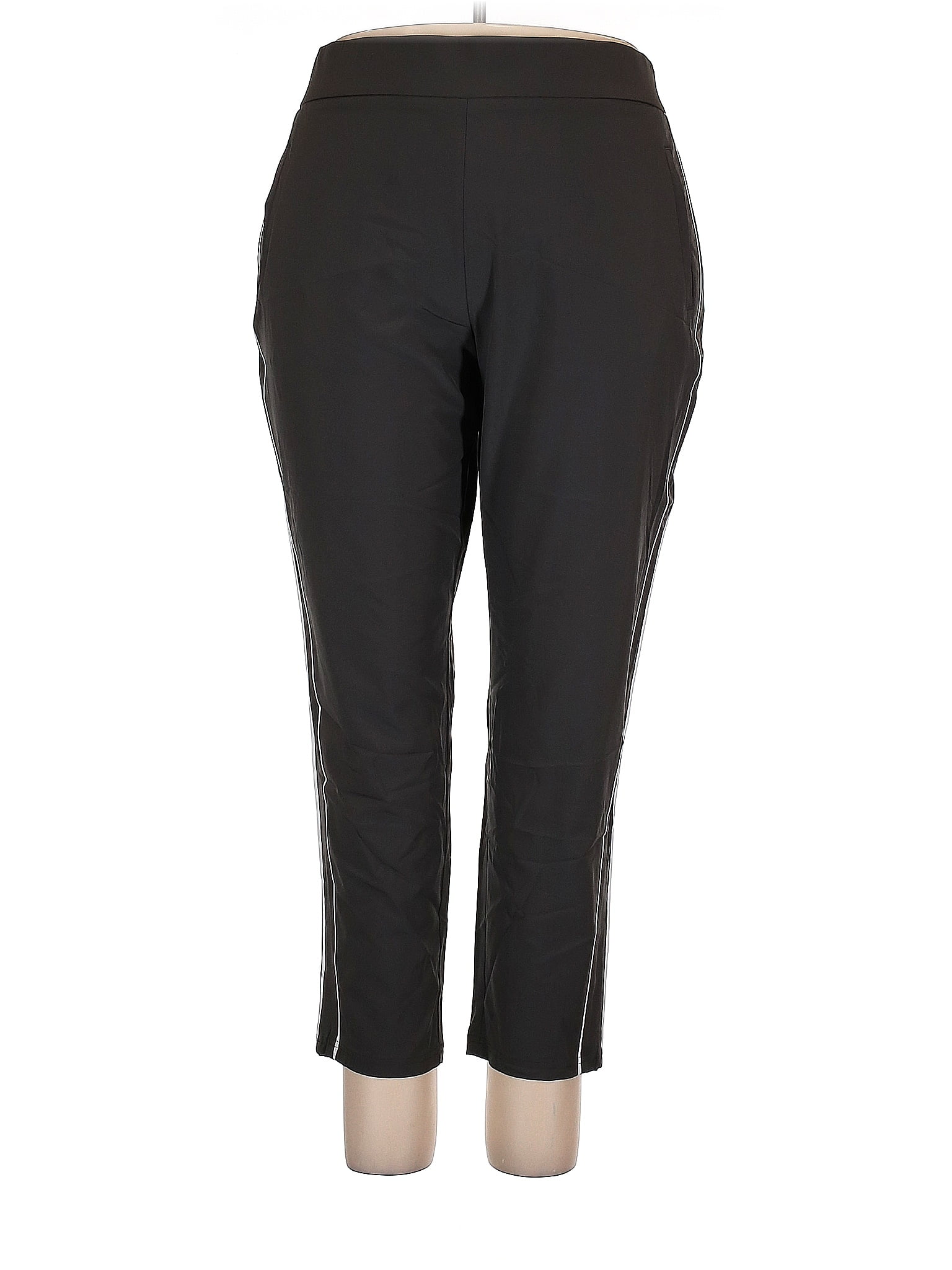 Simply Vera Vera Wang Polka Dots Black Gray Casual Pants Size XXL - 75% ...
