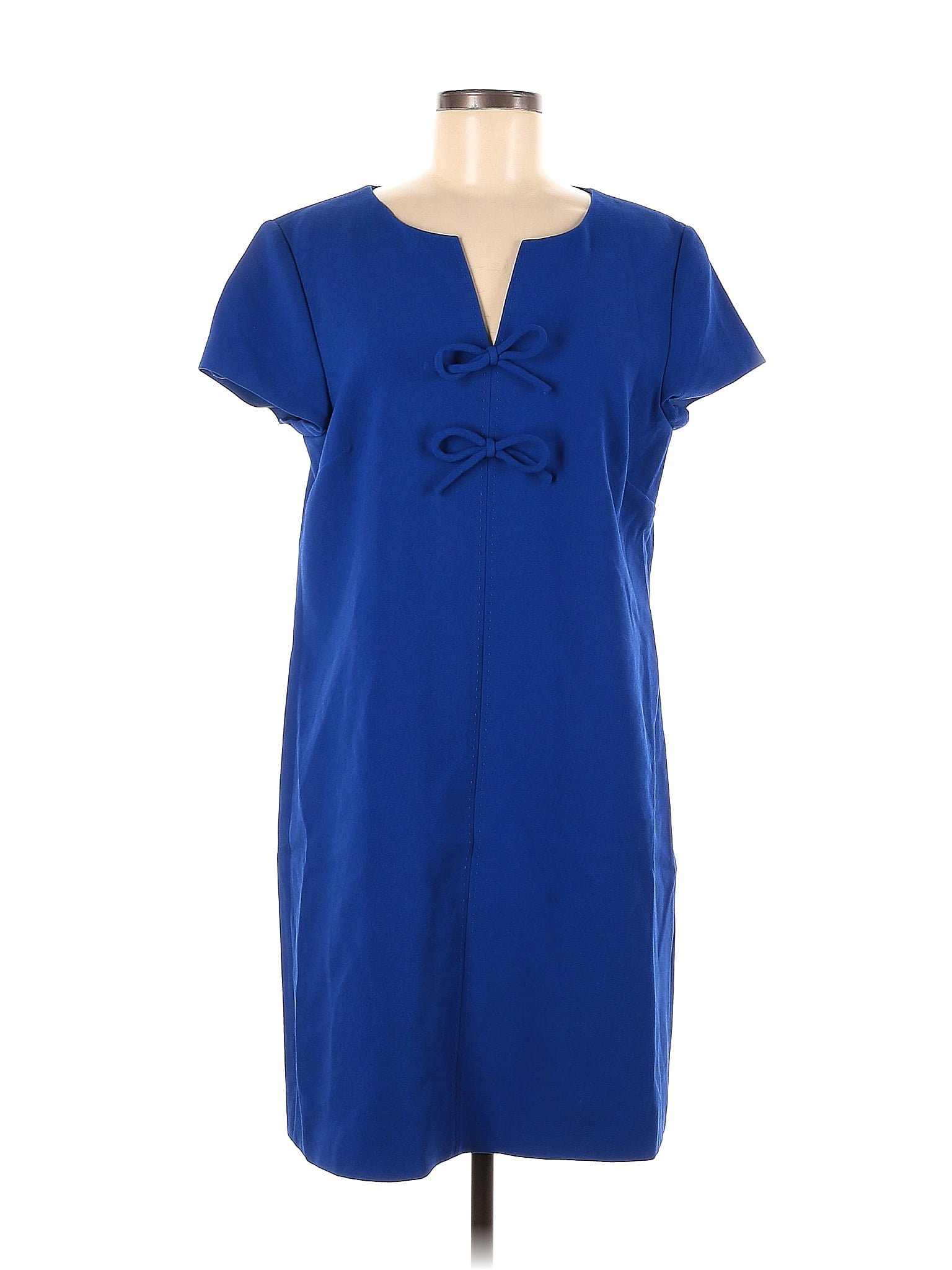 J Crew Solid Sapphire Blue Casual Dress Size 12 73 Off Thredup