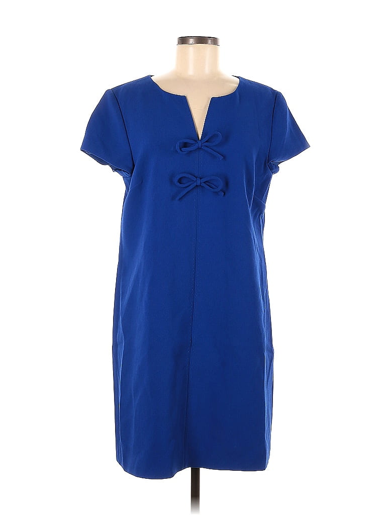 J.Crew Solid Sapphire Blue Casual Dress Size 12 - 73% off | thredUP