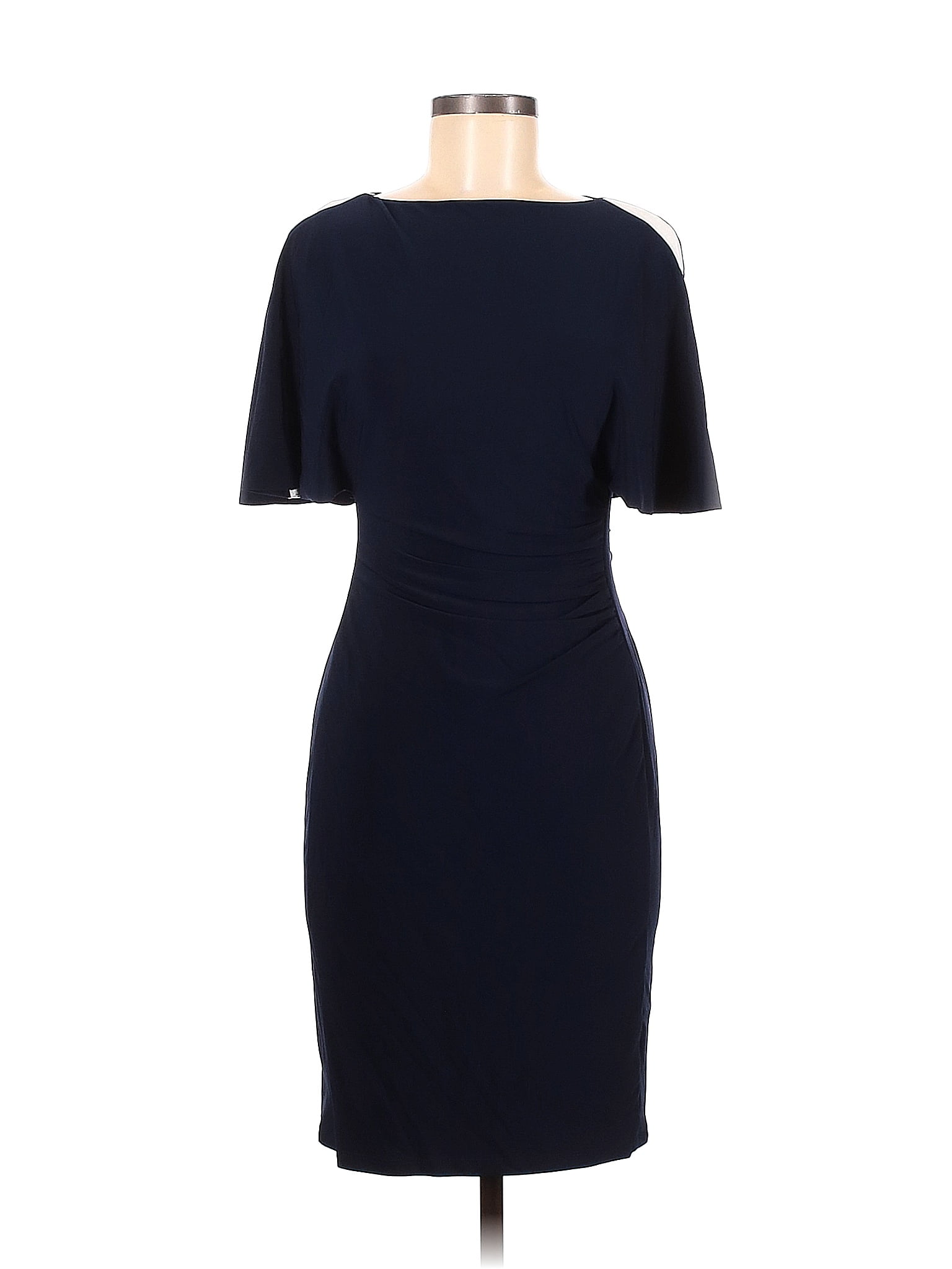 Lauren By Ralph Lauren Solid Navy Black Casual Dress Size 0 - 78% Off 