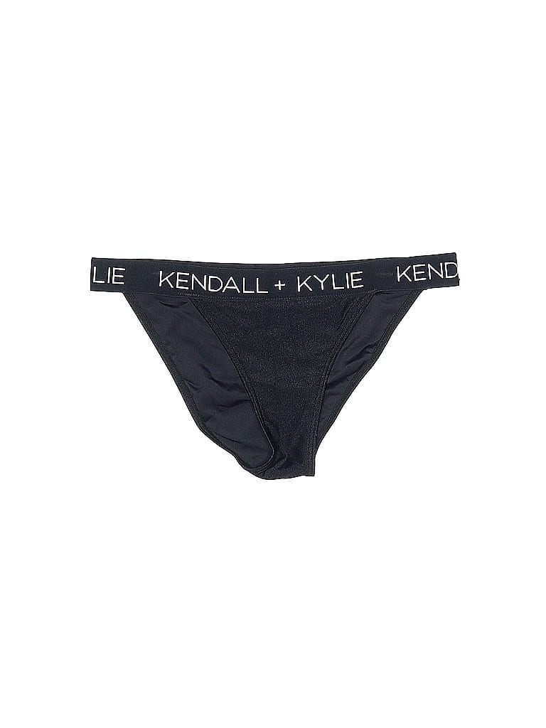 Kendall & Kylie Blue Black Swimsuit Bottoms Size M - photo 1