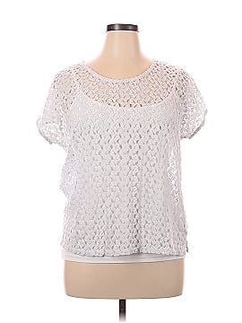 Lane Bryant Outlet Short Sleeve Blouse (view 1)