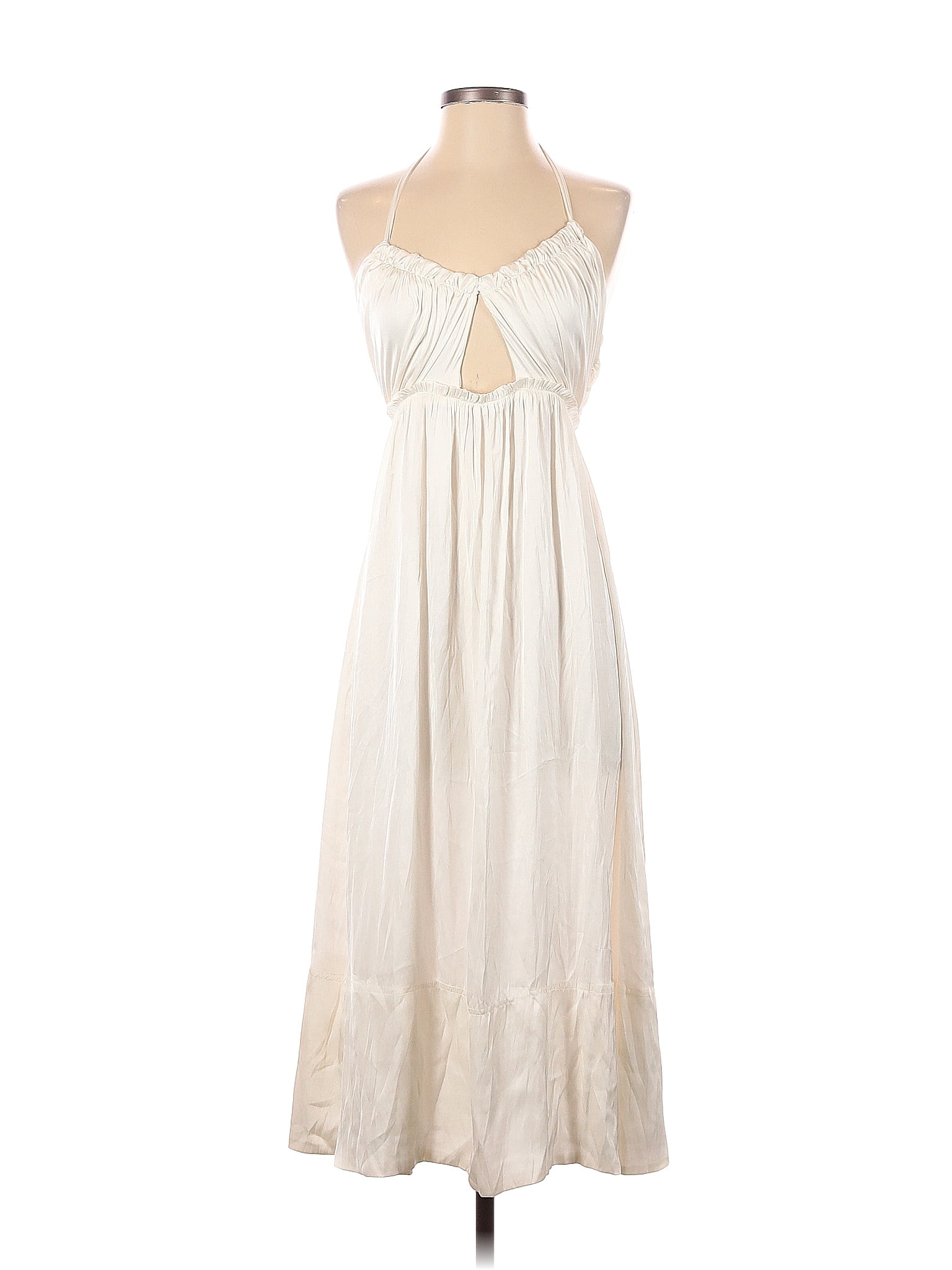 J.Crew Collection 100% Polyester Solid Ivory Casual Dress Size 0 - 77% ...