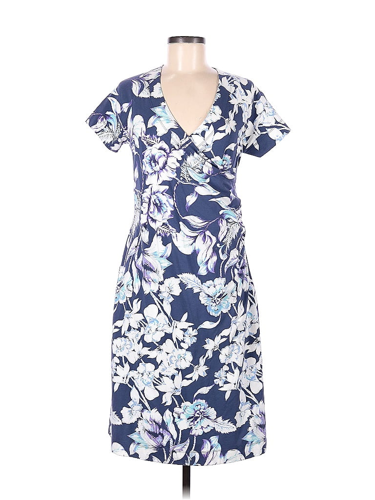 Soft Surroundings Floral Multi Color Blue Casual Dress Size M - 69% off ...
