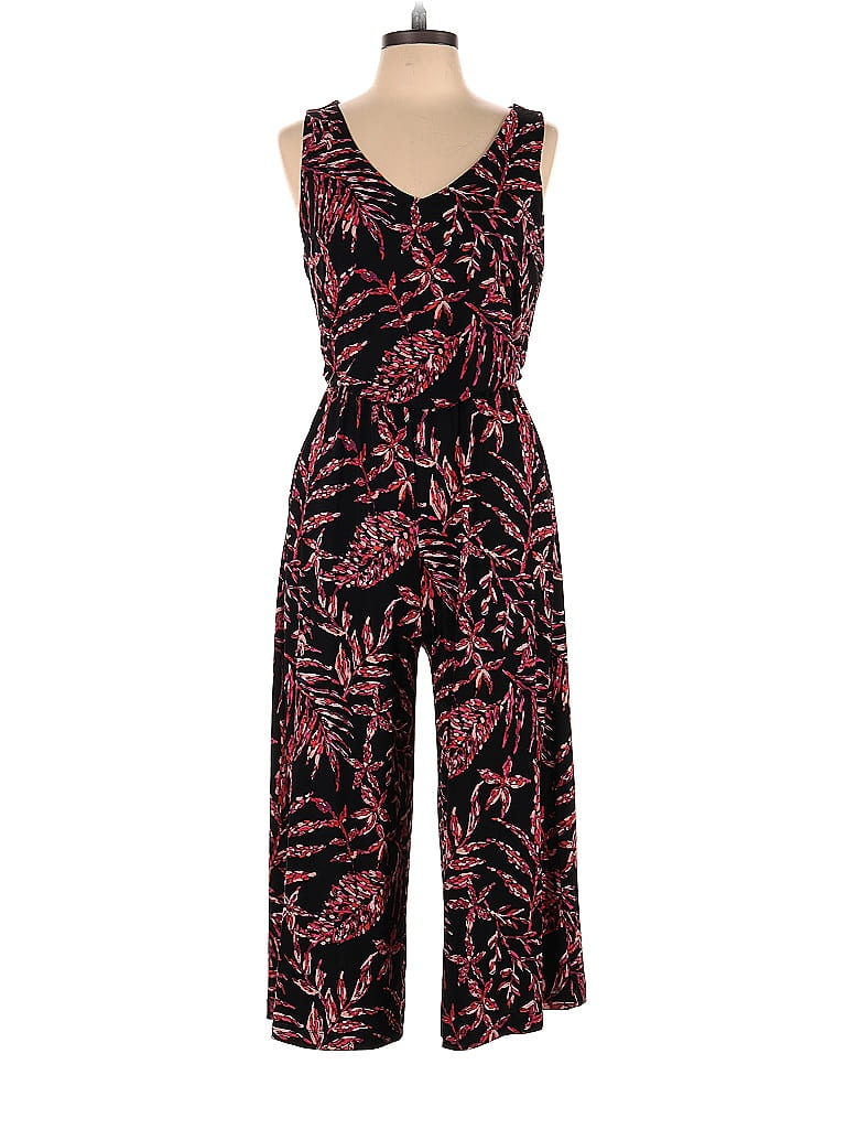 Nicole Miller New York Floral Multi Color Red Jumpsuit Size M - 69% off ...
