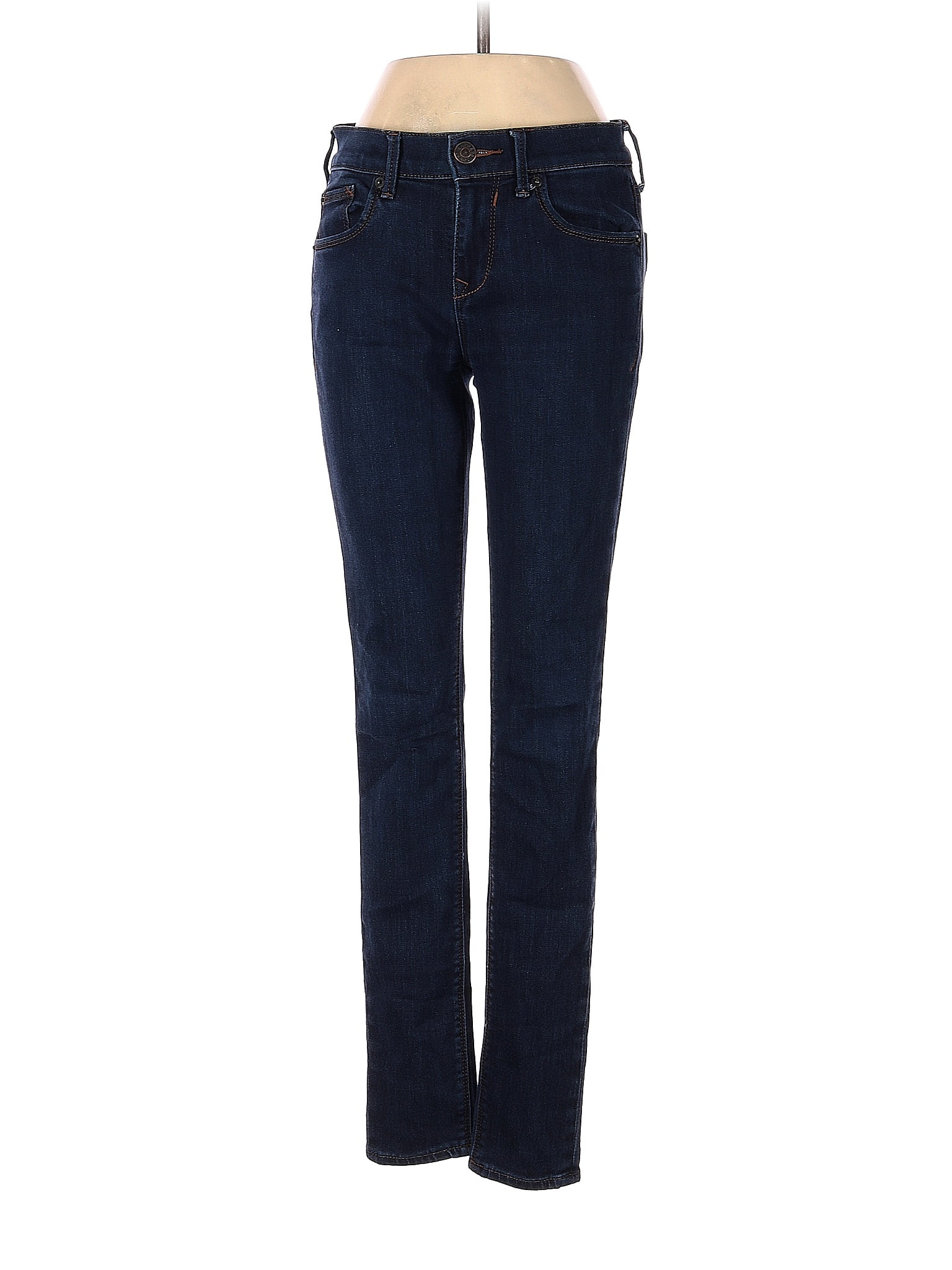 Express Solid Blue Jeans Size 0 - 77% off | thredUP