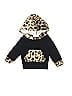 Samgami Baby Animal Print Leopard Print Black Pullover Hoodie Size 70 (CM) - photo 1