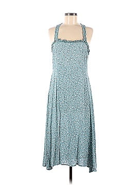 Louna Blue Floral Ruffle Dress (view 1)