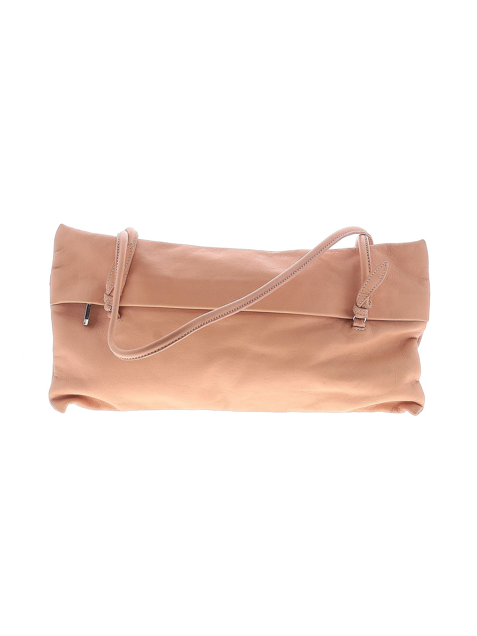 Prune 100 Leather Solid Tan Pink Leather Shoulder Bag One Size 81