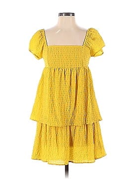RTR Now Mustard Gold Babydoll Dress (view 1)