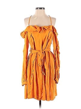 Marissa Webb Collective Orange Cold Shoulder Dress (view 1)