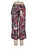 Rachel Zoe 100% Viscose Floral Motif Damask Paisley Baroque Print Floral Batik Graphic Burgundy Casual Pants Size L - photo 2