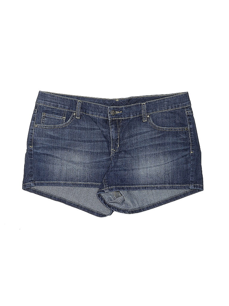 Old Navy Solid Blue Denim Shorts Size 18 (Plus) - 51% off | thredUP