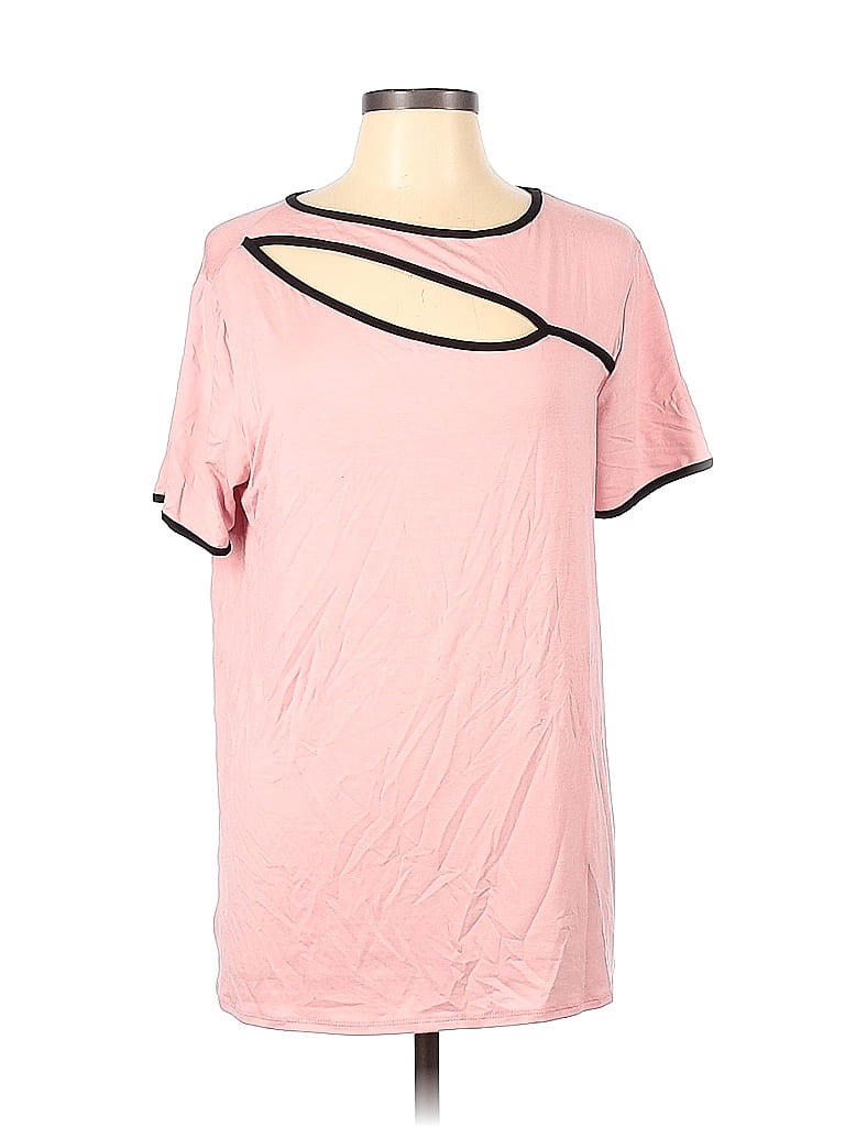 Heimish Full Size Geometric Notched Neck Long Sleeve Top main image 1