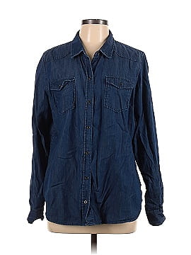 New Directions 3/4 Sleeve Button-Down Shirt (view 1)