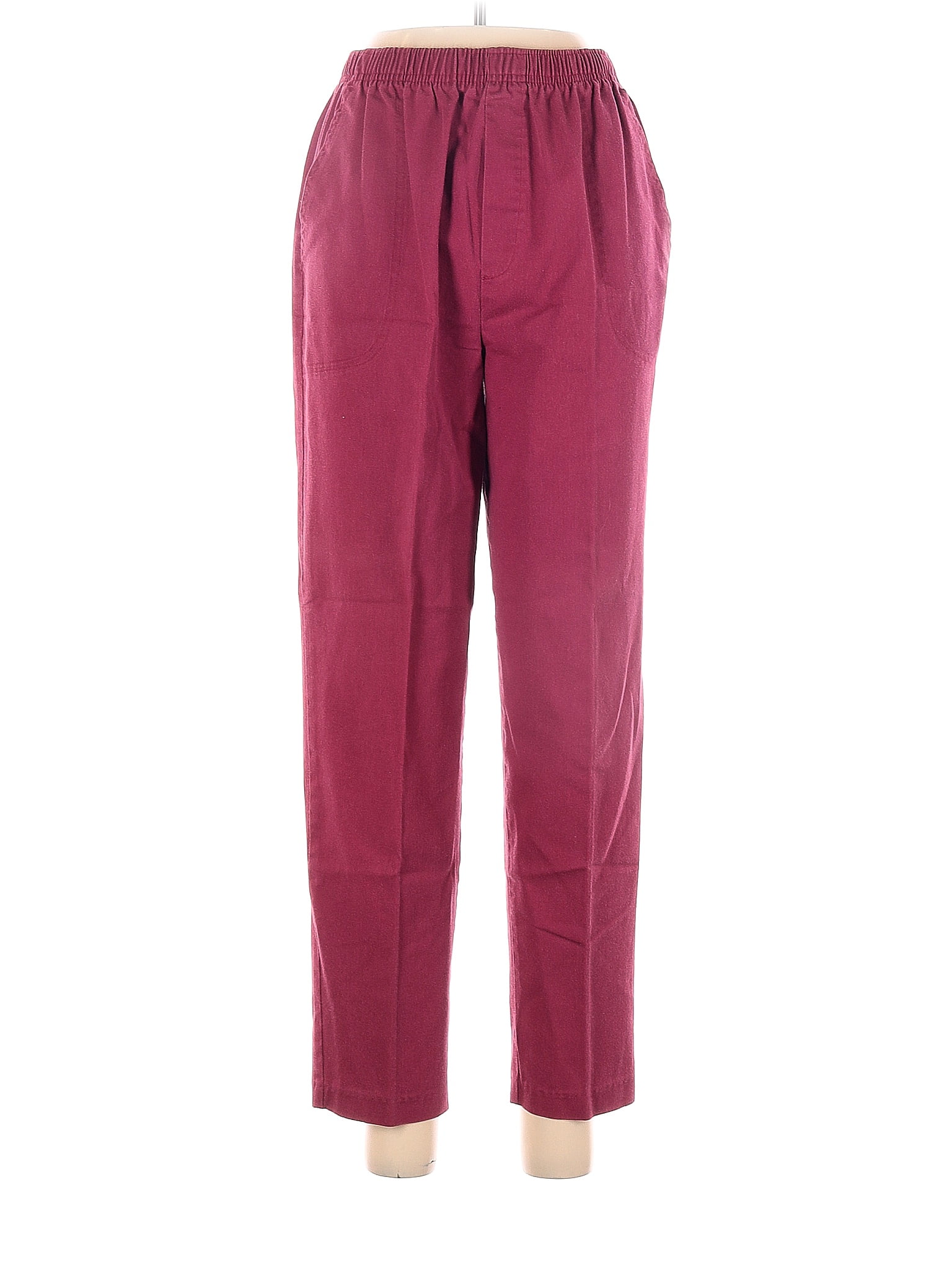 Cabin Creek Solid Pink Burgundy Casual Pants Size 10 - 53% off | thredUP