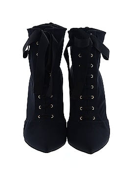 Dolce & Gabbana Lori Stretch Jersey Ankle Boots In Black (view 2)