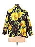 Susan Graver 100% Polyester Floral Multi Color Yellow Jacket Size 1X (Plus) - photo 2