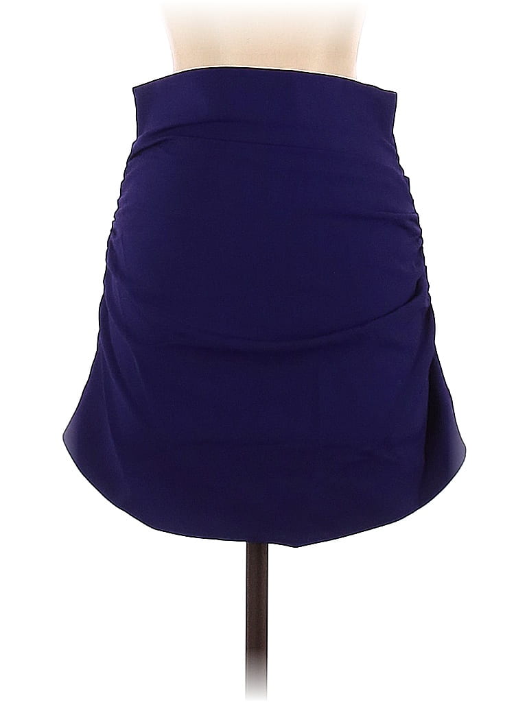 Zara Solid Purple Casual Skirt Size S - photo 1