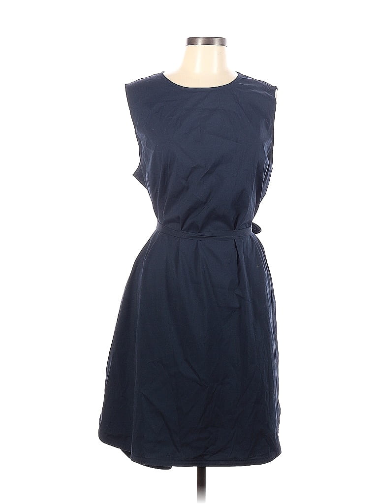 J.Jill Solid Navy Blue Casual Dress Size XL (Petite) - 71% off | ThredUp