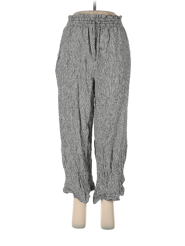 Madewell Gray Black Linen Pants Size M 71 off thredUP