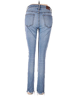 Madewell 9" Mid-Rise Skinny Jeans in Frankie Wash: Torn-Knee Edition (view 2)