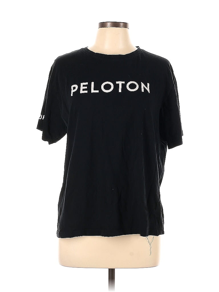 Peloton 100% Cotton Black Short Sleeve T-Shirt Size XL - photo 1