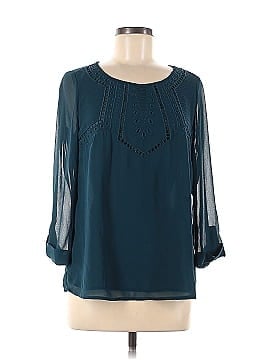 Skies Are Blue Long Sleeve Blouse (view 1)