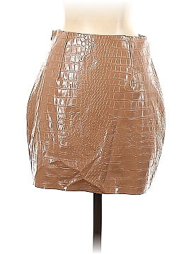 SALTY Faux Leather Skirt (view 2)