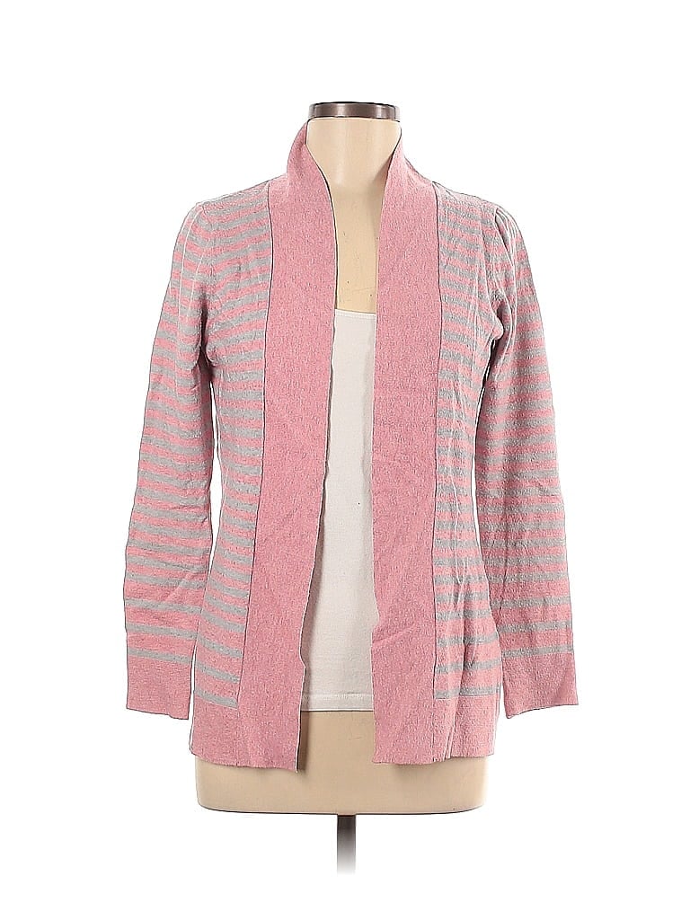 Cyrus Color Block Stripes Pink Cardigan Size M - photo 1