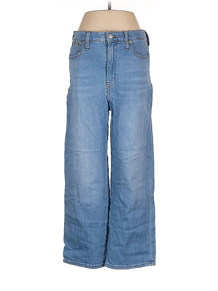 Madewell Solid Blue Jeans 29 Waist - 65% off | thredUP
