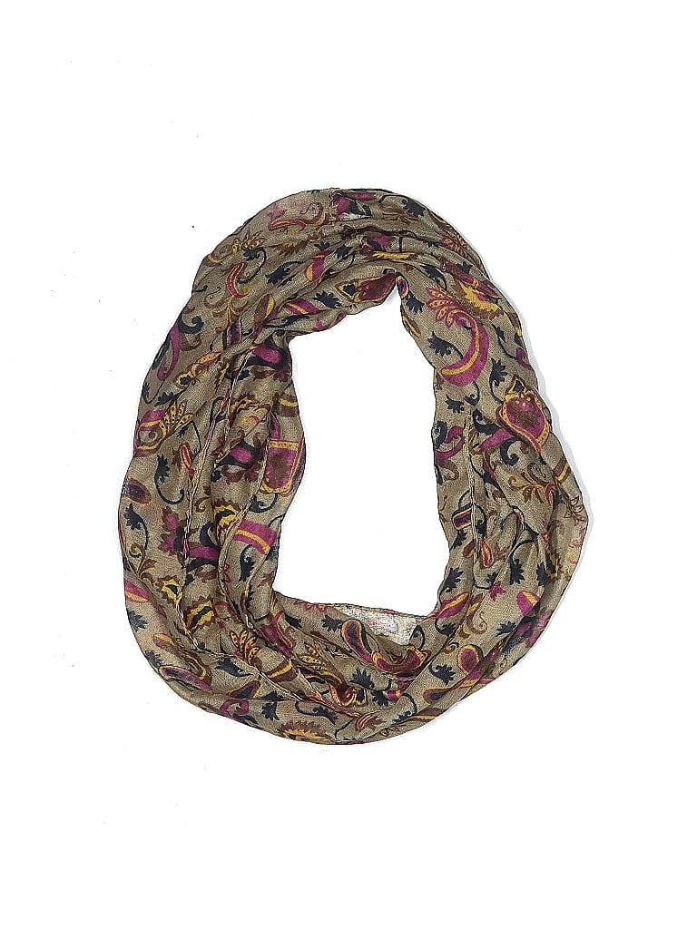 Assorted Brands 100% Polyester Paisley Brown Tan Scarf One size - photo 1