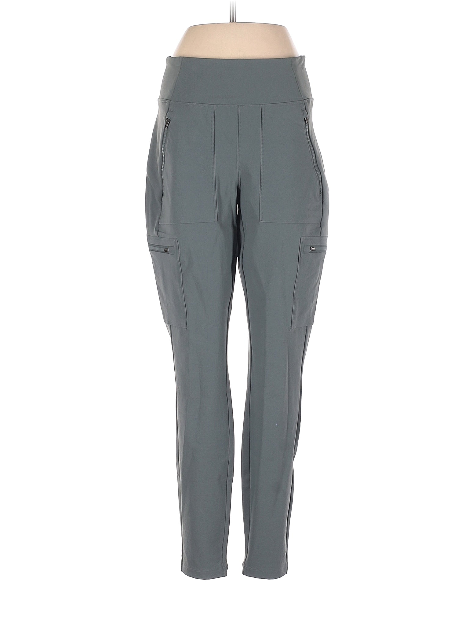 Athleta Solid Gray Cargo Pants Size 4 55 off thredUP