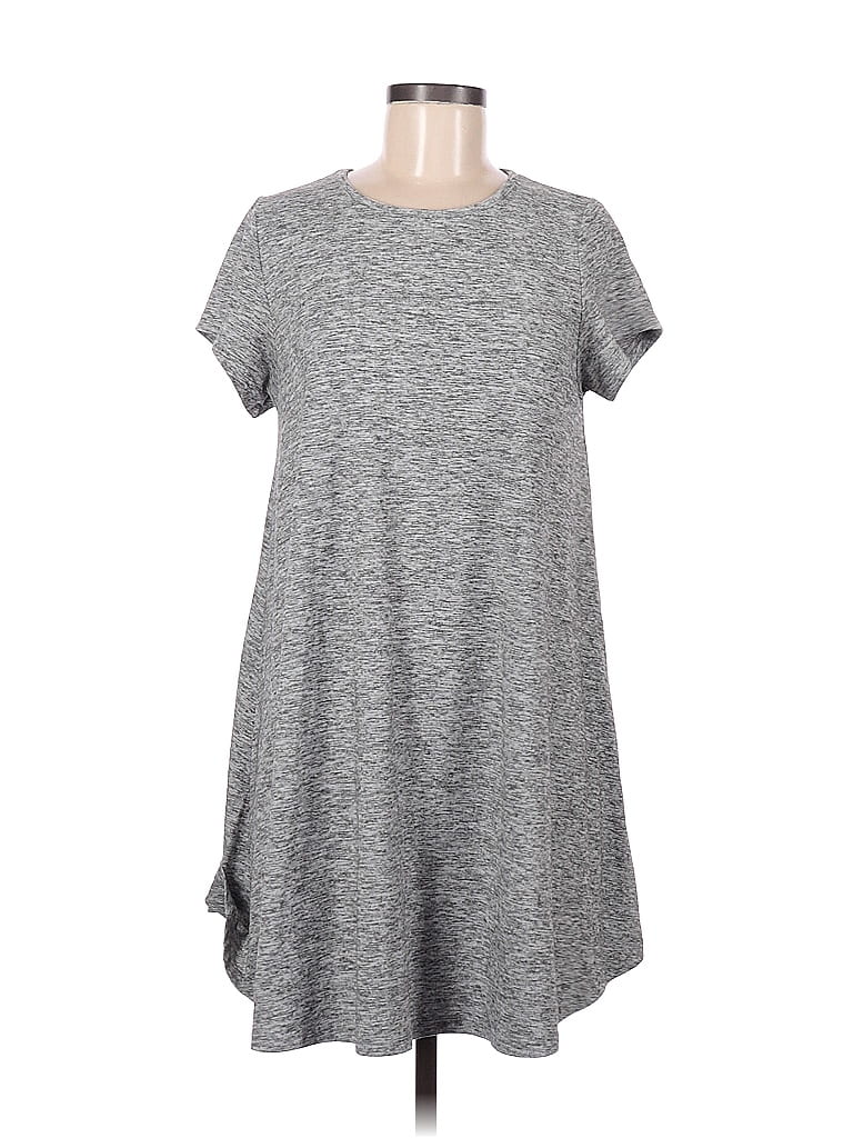 Glamorous Marled Solid Gray Casual Dress Size M - photo 1