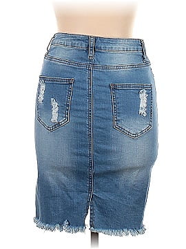Fashion Nova Denim Skirt (view 2)