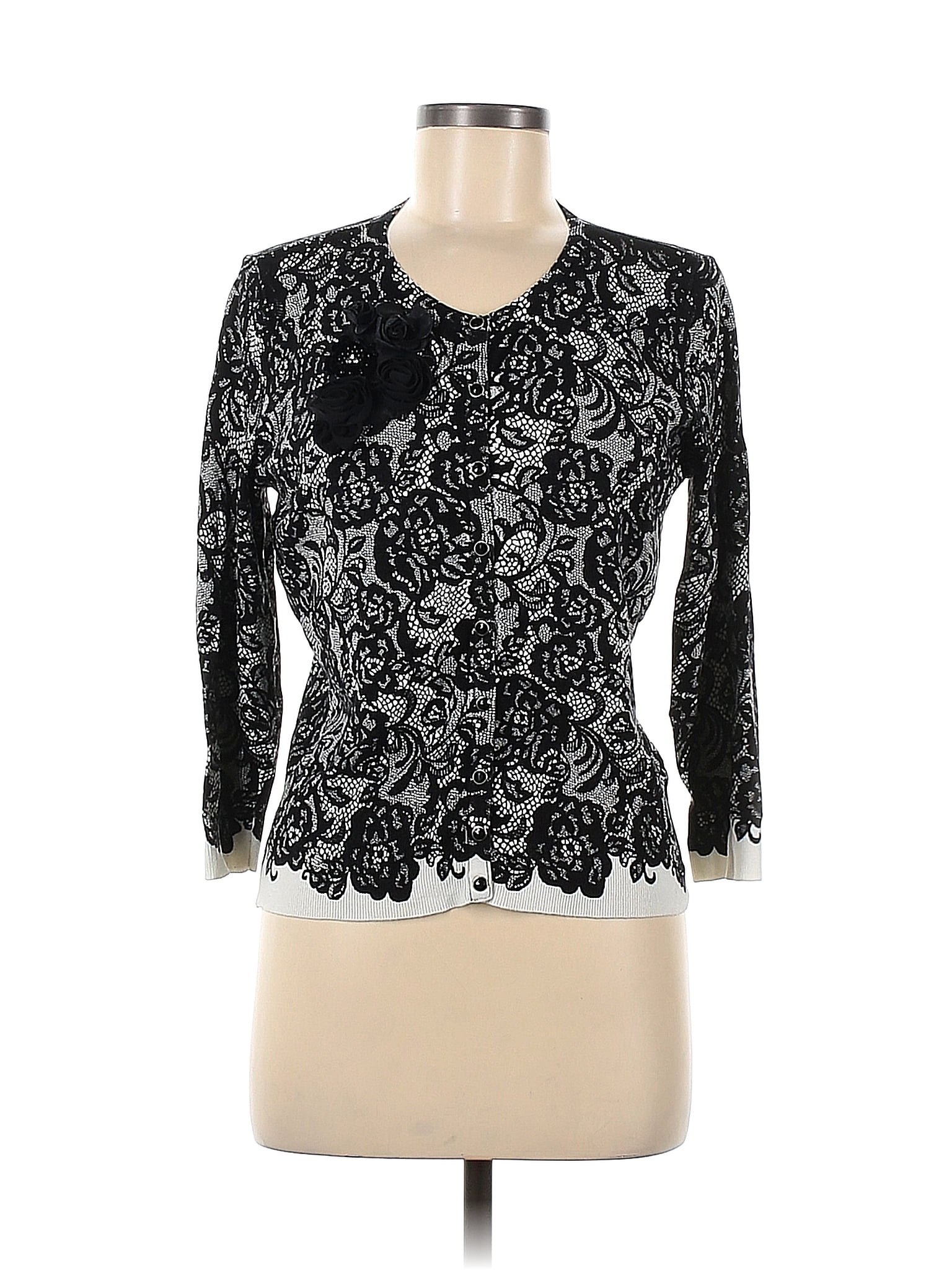 Sweater Cardigan By White House Black Market In Multi-colored, Size: M main image 1