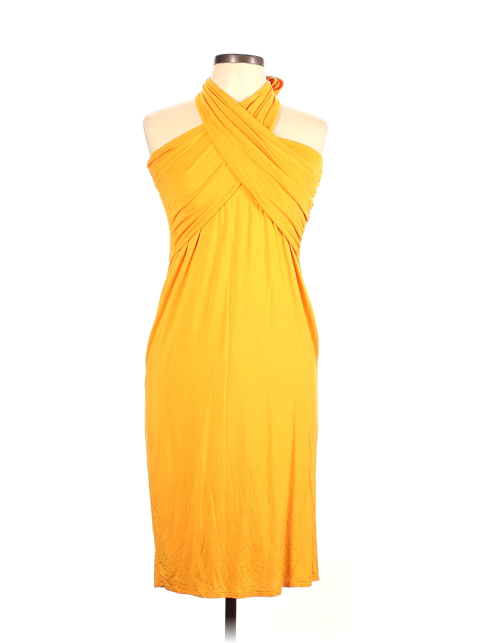 Camila Coelho Yellow Cocktail Dress Size L - 76% off | thredUP