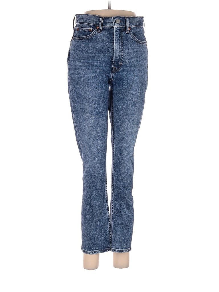 Gap Solid Blue Jeans 28 Waist - 75% off | thredUP