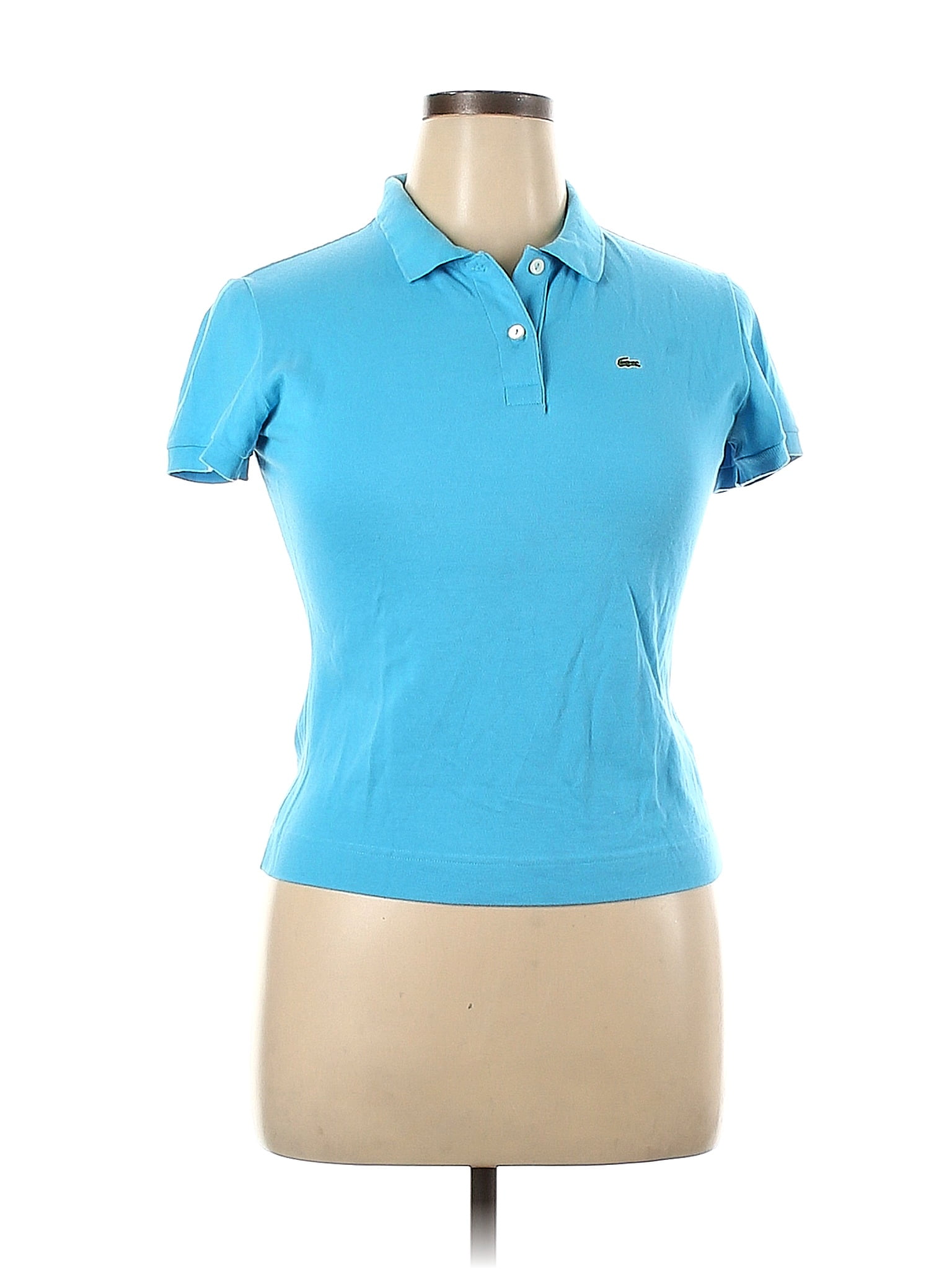 Lacoste Blue Short Sleeve Polo Size 46 Eu 73 Off Thredup