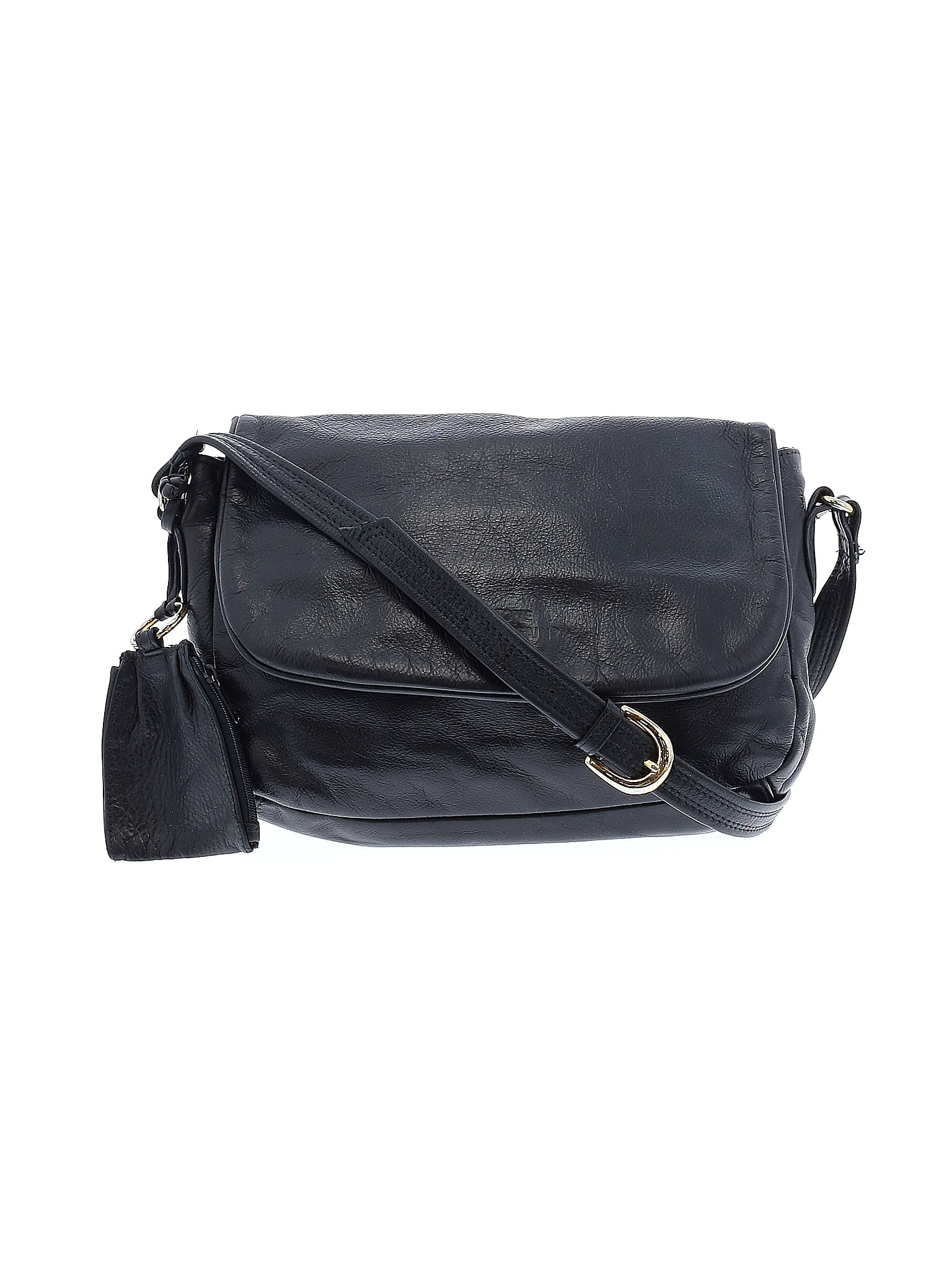 Stone Mountain 100% Leather Black Leather Crossbody Bag One Size - 69% ...