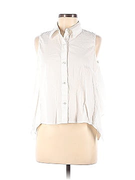 Peter Som Collective White Sleeveless Collared Blouse (view 1)