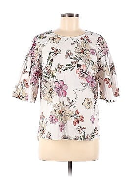 Adam Lippes Collective Floral Flutter Sleeve Top (view 1)
