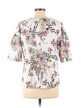 Adam Lippes Collective Floral Flutter Sleeve Top (view 2)